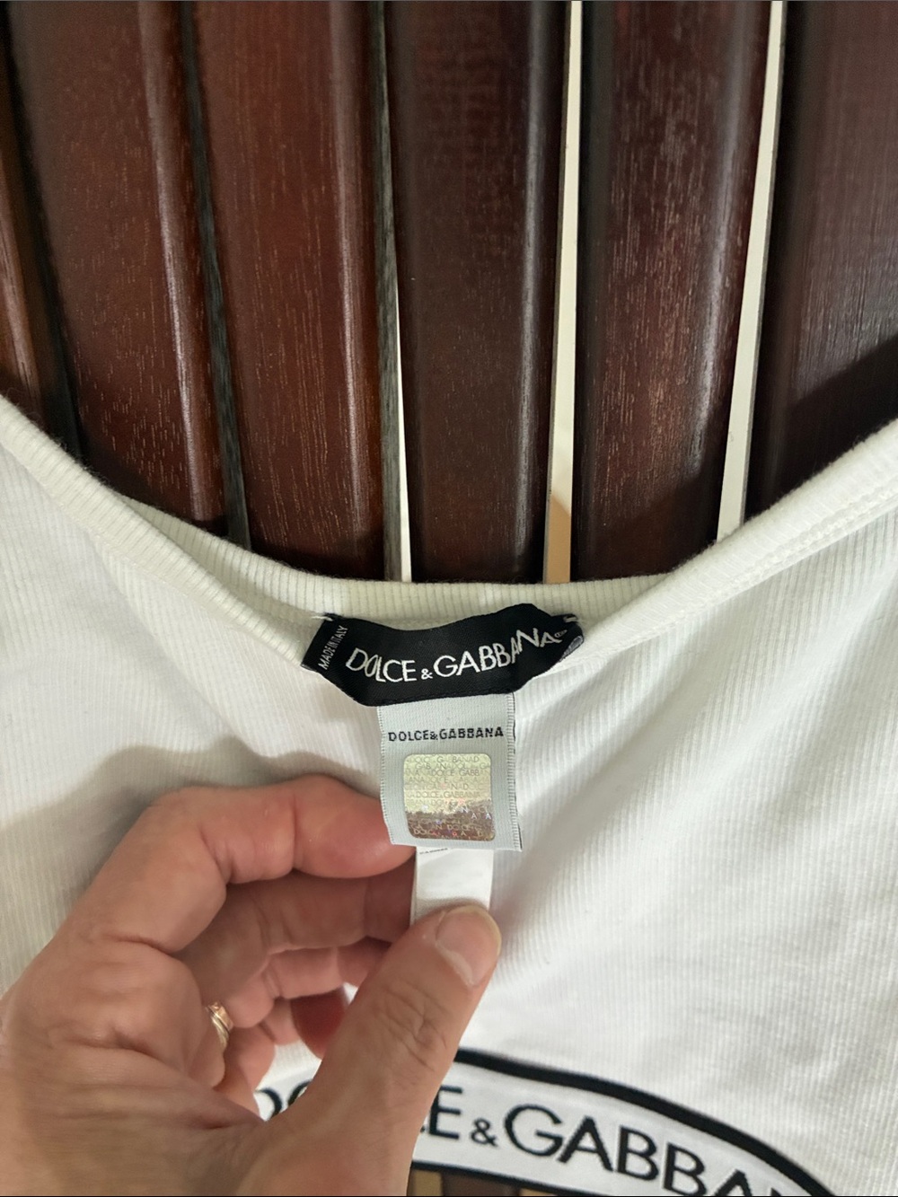 Dolce & Gabbana White Tank - Picture 4 of 5